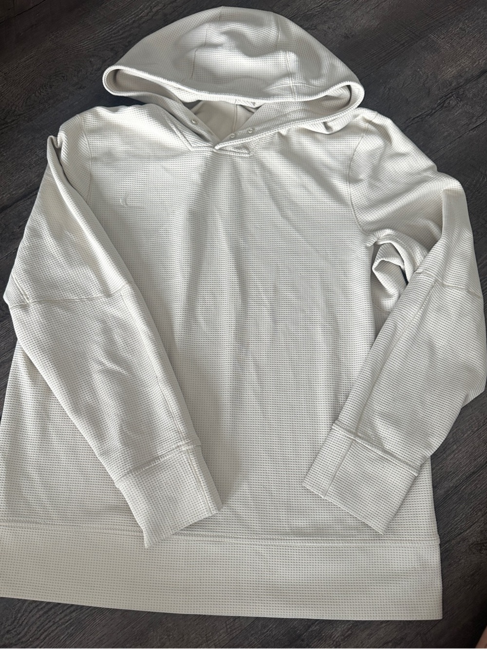 Men's Lululemon Lightweight Hooded Waffle Knit Sweater - Tan